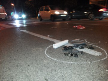 Rupt de beat, a lovit un pieton şi a fugit!